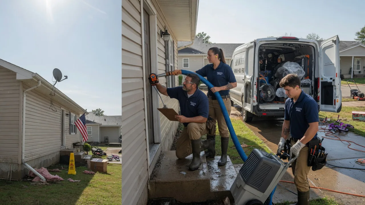 Ceiling Water Damage Restoration in Olla, LA near me